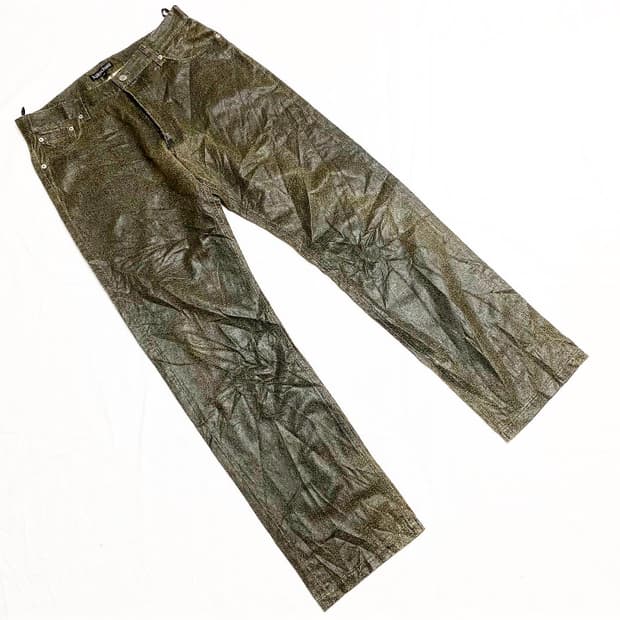 AMORE PURO - 크랙클 레더 팬츠