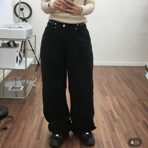 hevib cubic black pants
