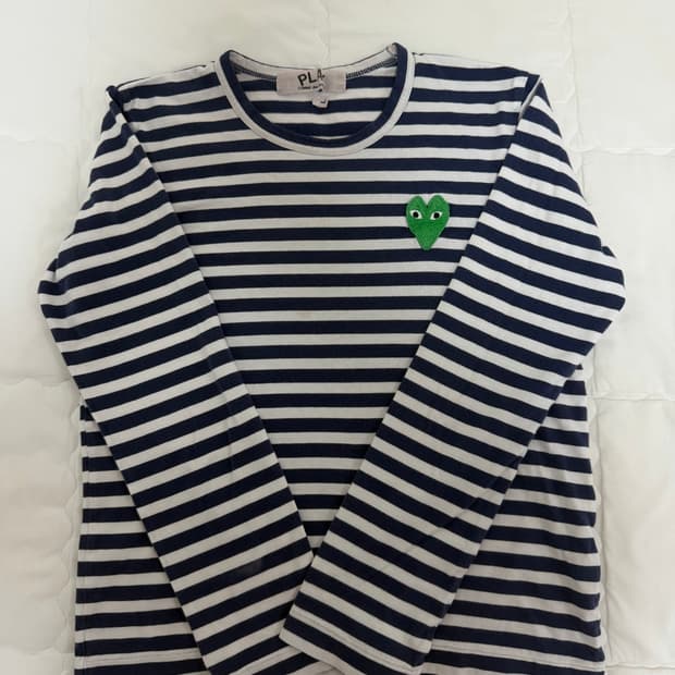 꼼데가르송 스트라이프 롱슬리브