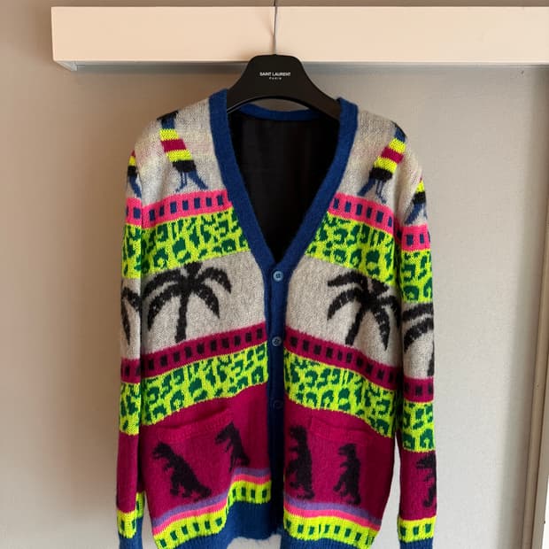 SAINT LAURENT - SS16 Dinosaur Cardigan