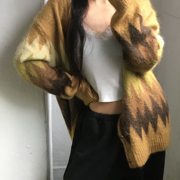 Needles 니들스 모헤어 가디건