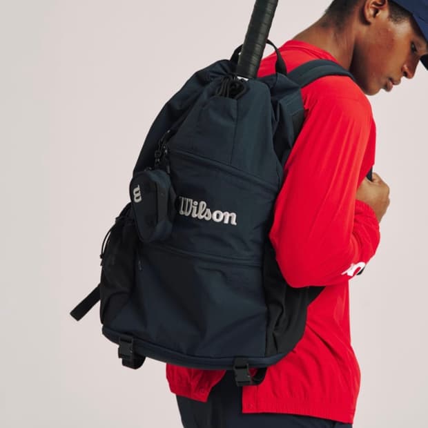 윌슨 wilson 드로우스트링 V1 테니스백팩 네이비