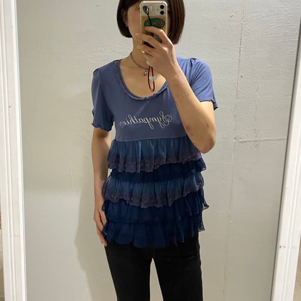 👯♀️엑시즈팜 러플 티셔츠