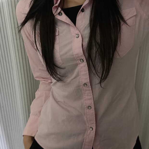 폴로 랄프로렌 핑크 셔츠 S