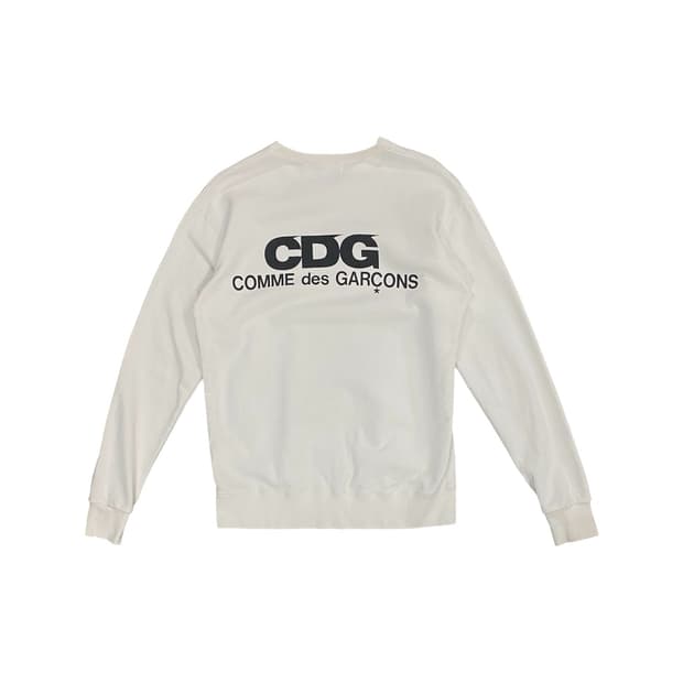 Comme des garcons 백 이니셜 프린팅 맨투맨