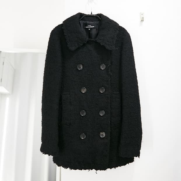 Tricot Comme des Garcons Boucle Pea Coat