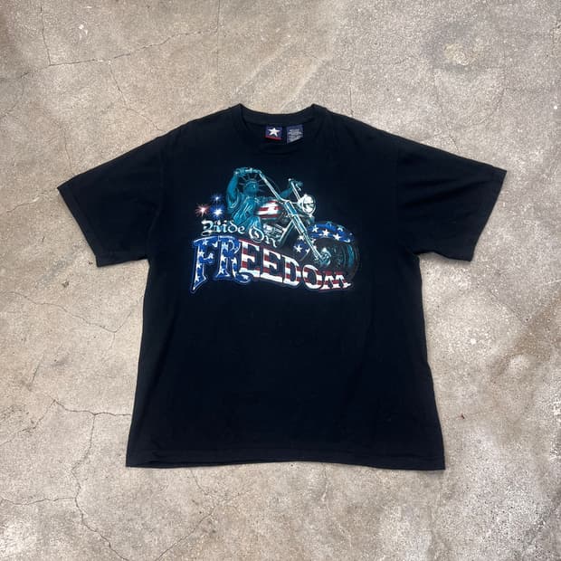 Ride on Freedom 바이커 티셔츠