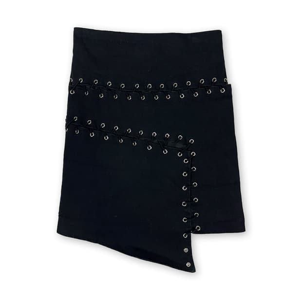 핀지코 아일릿 절개 미니스커트