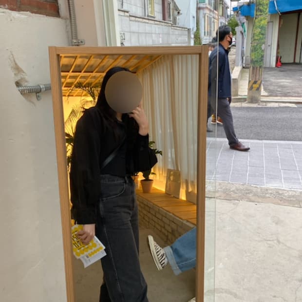 유니클로 U와이드피트 커브진 흑청 27