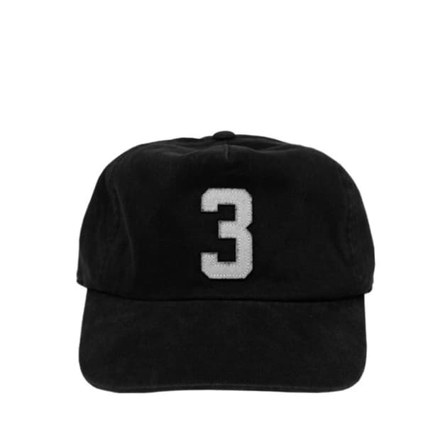 (팝니다) THREE 5 PANEL CAP (BLACK)