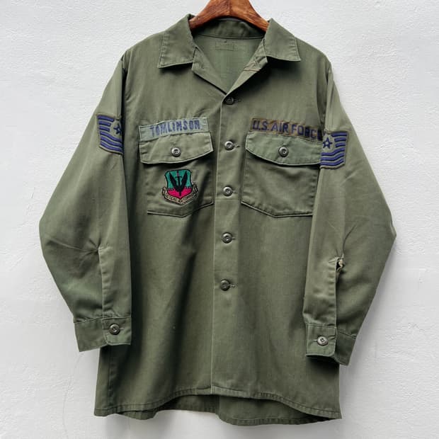 [XL]70~80's 오리지널 U.S AIR FORCE OG-507 셔츠