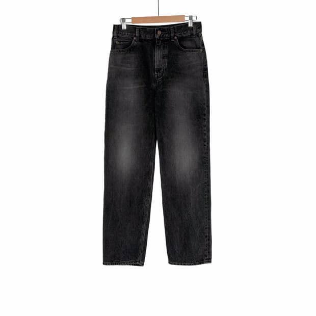 [30] 셀린느 남성 워싱 코튼 데님 스트레이트 진 팬츠 청바지 블랙