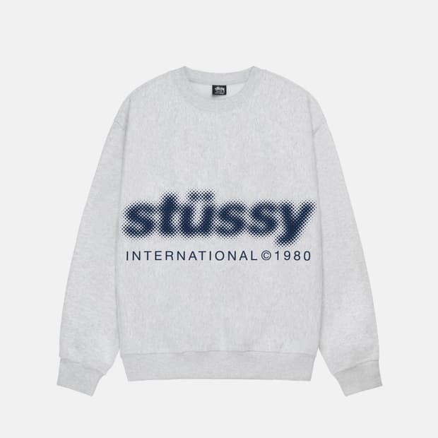 [M] 스투시 Blur Crew Ash Heather