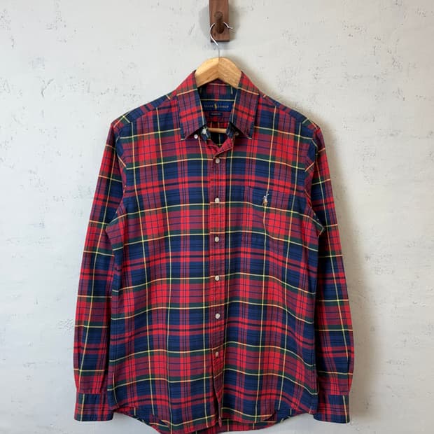 폴로랄프로렌 체크 포켓 셔츠