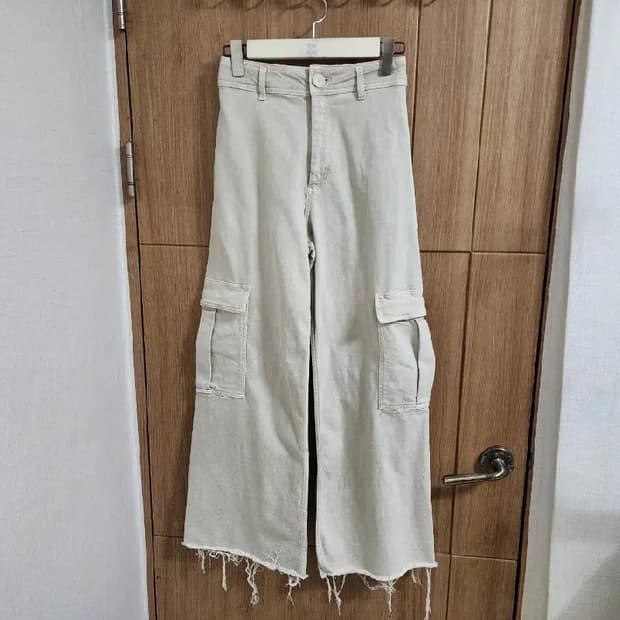 (26)여성 자라 카고 와이드 팬츠