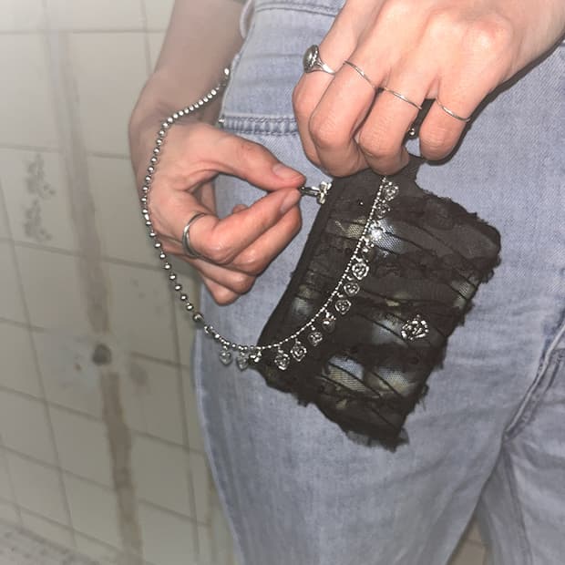 ATTA / pouch keyring(Black)