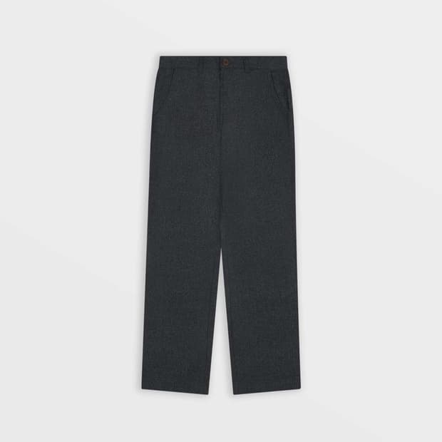 Safarispot Two Button Wool Pants (Black)
