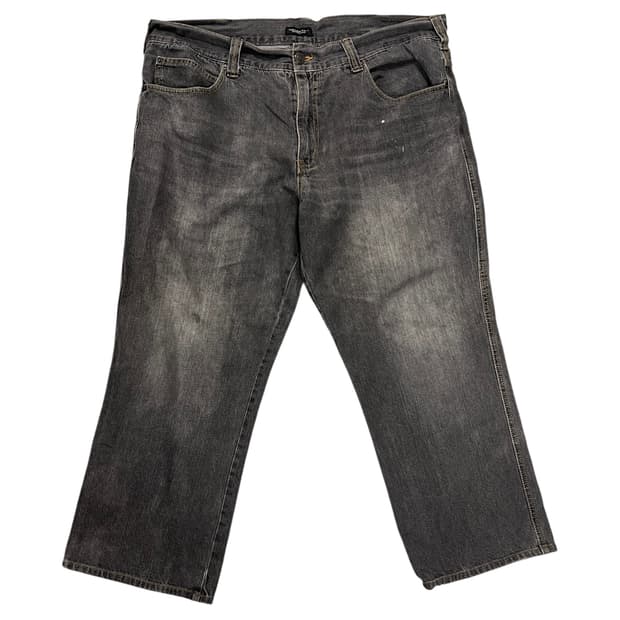 ROVERTRY 워싱 블랙 데님 팬츠