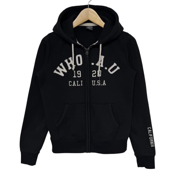 후아유 아치로고 후드집업