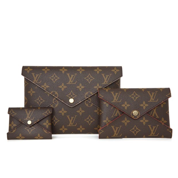 루이비통 모노그램 포쉐트 기리가미 클러치 트리플파우치 M62034