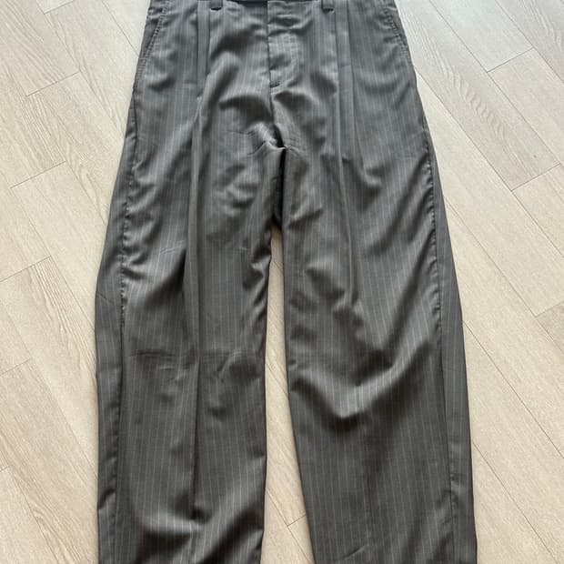 (M) MFPEN Scene 트라우저 브라운 스트라이프