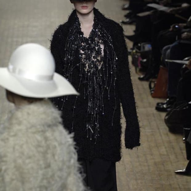 ISSEY MIYAKE AW05 Fuzzy High Neck Knit