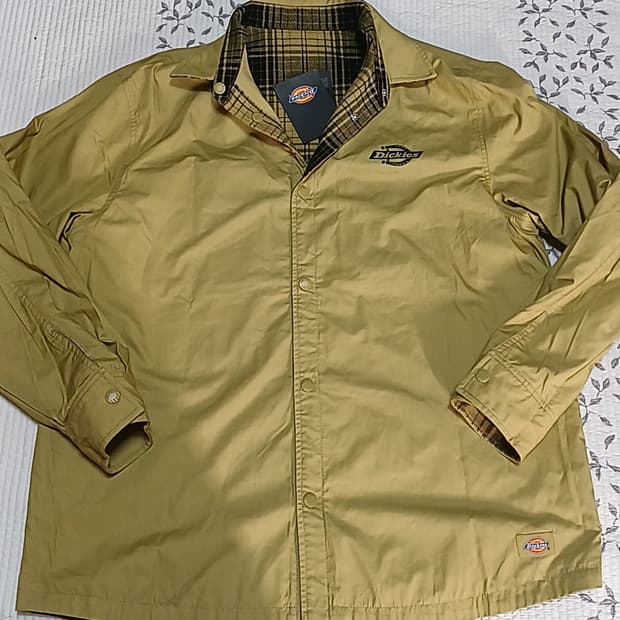 디키즈 미사용 셔츠형양면자켓 L 가슴60 기장77