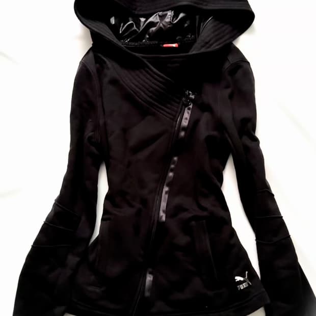 포더피피 빈티지 퓨마 블랙 후드집업 (택포)