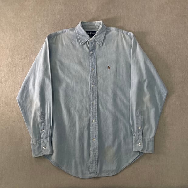 100 폴로랄프로렌 데님 코튼 셔츠