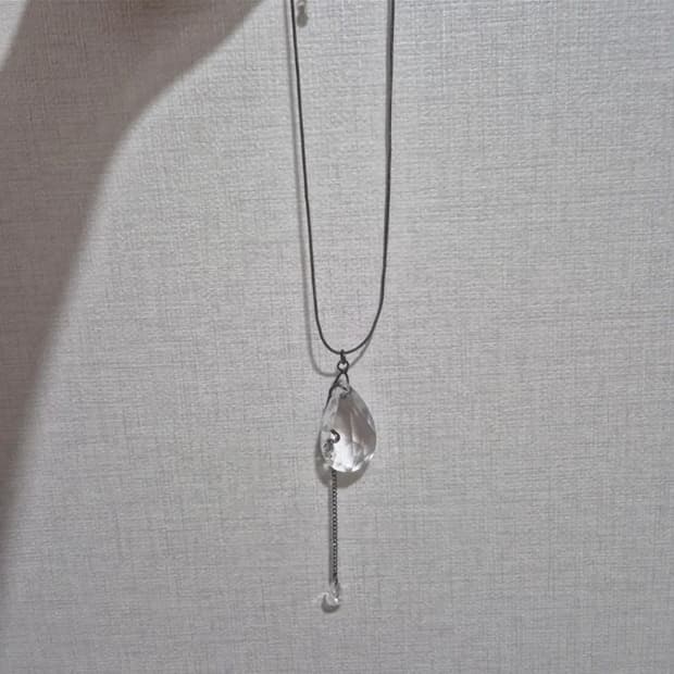 물방울 드롭 네크리스