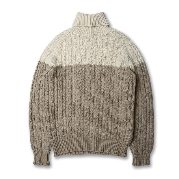 맥 로렌 [Mc Lauren] 울 모헤어 댄디 이탈리아 터틀넥 니트 명품