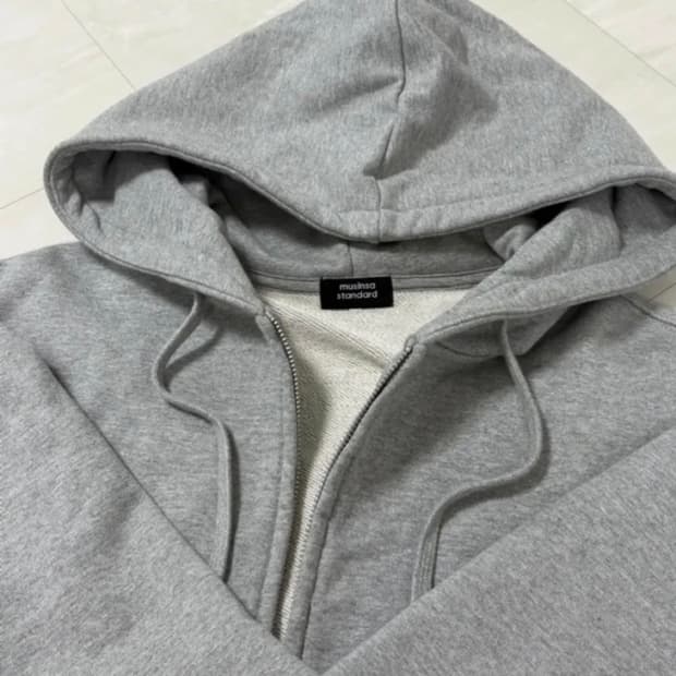 무탠다드 헤비웨이트 후드집업 그레이 2XL