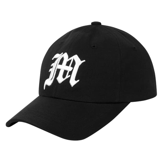 마하그리드 GOTHIC M LOGO BALL CAP BLACK 볼캡 모자