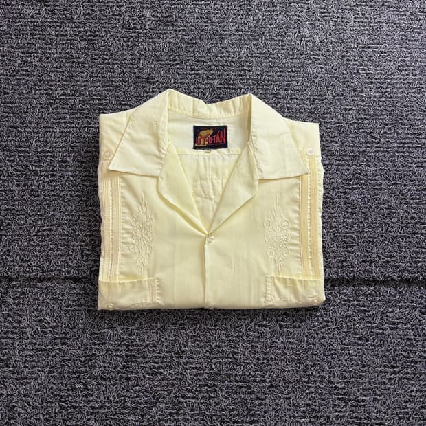 빈티지 아카이브 구아야베라 쿠바 셔츠 4129