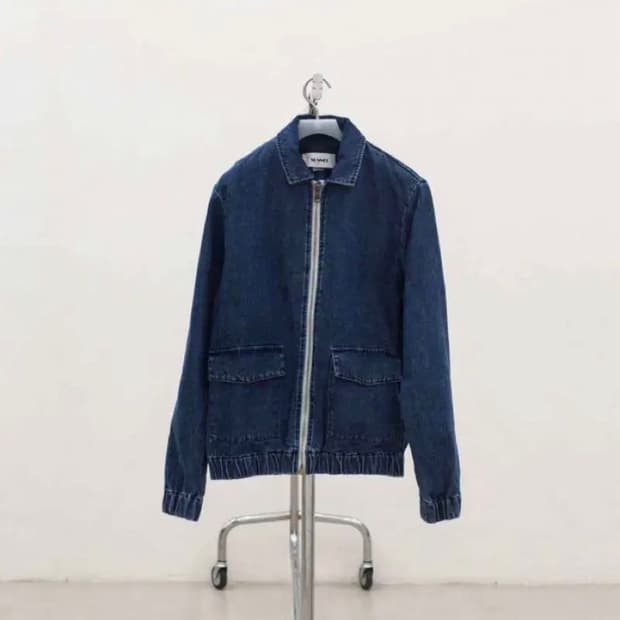 써네이 데님 봄버 블루종 L(105)
