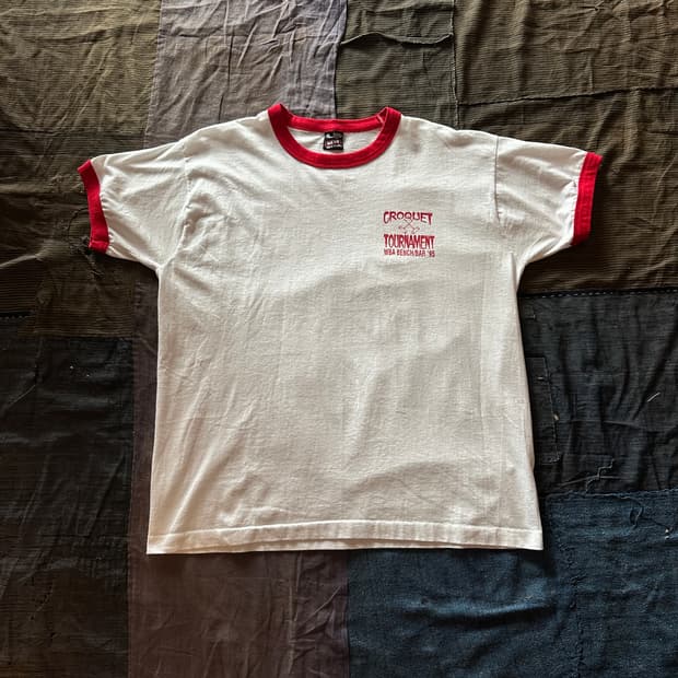 90s USA Fruit of the loom Ringer T Shirt