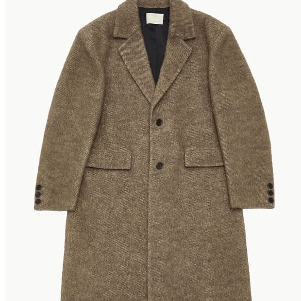 아모멘토 헤어리 롱 코트 브라운 구매합니다