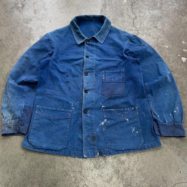 HARD FADED VINTAGE WASHING 빈티지프렌치워크자켓