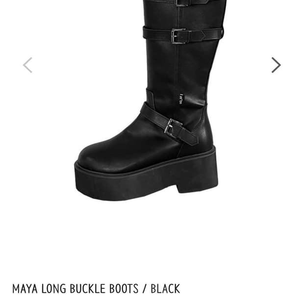 구해요) 애즈온 마야부츠 롱 블랙 235