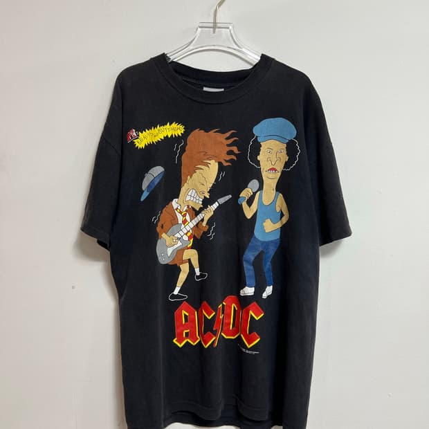 90s 비비스 앤 벗헤드 ACDC 반팔 티셔츠