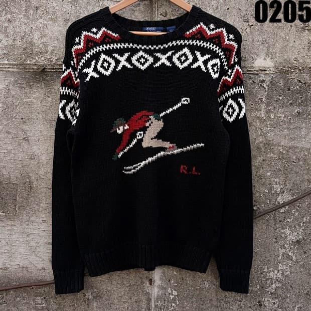 폴로 랄프로렌 스키 그래픽 니트 스웨터 L 0205 