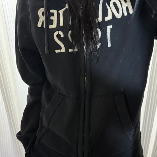 홀리스터 네이비 후드집업 L