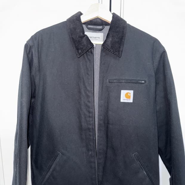 칼하트 WIP 라인드 디어본 캔버스 디트로이트 자켓