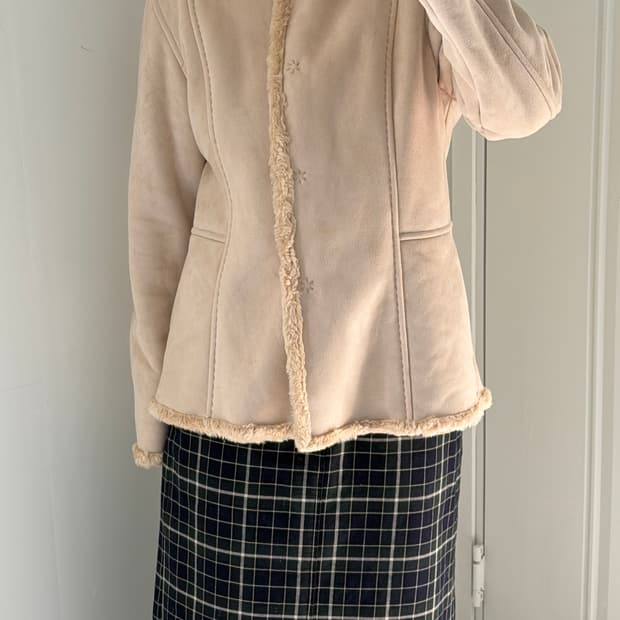 일본빈티지 베이지 무스탕