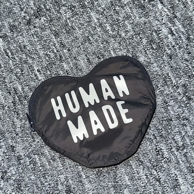 휴먼메이드 하트 쇼퍼백 가방 장바구니 그레이