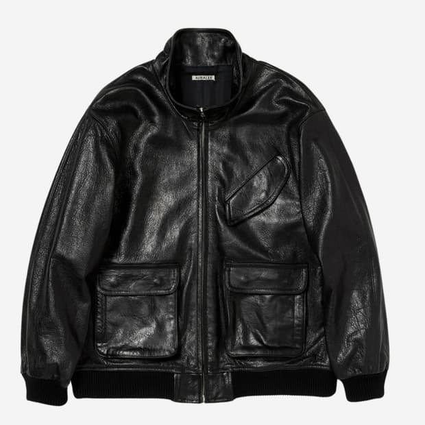 25aw 오라리 램레더 블루종 3사이즈 새상품