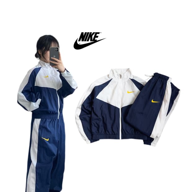 나이키 신형 빅스우시 크롭 트랙팬츠 바람막이 셋업 세트