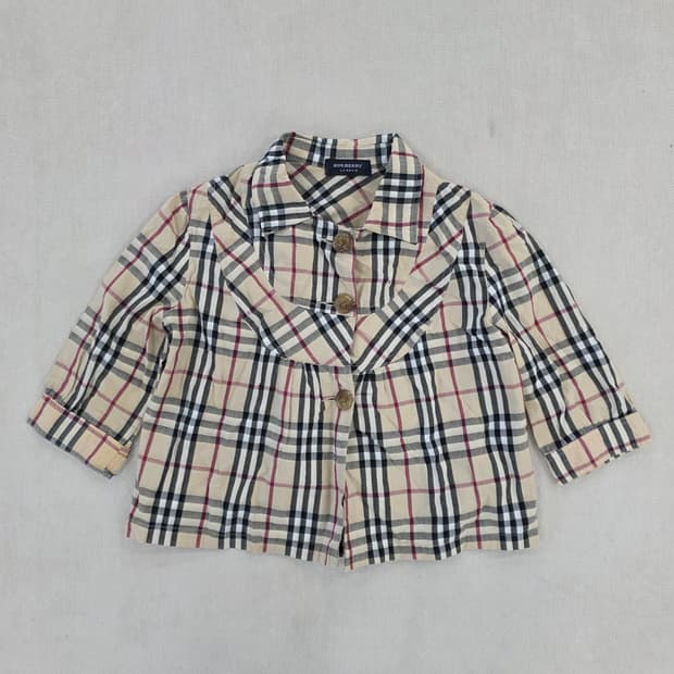 [실측] 버버리 노바체크 셔츠 블라우스 0127J