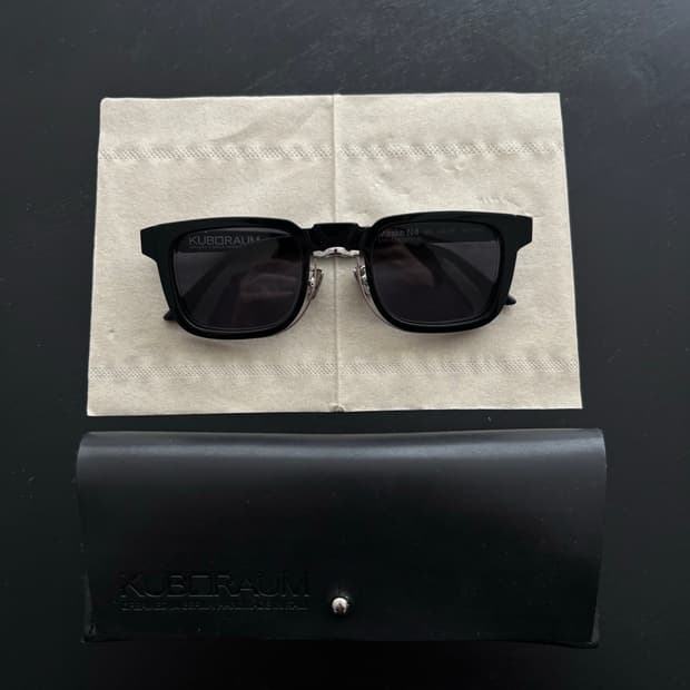 쿠보라움 마스케 N4 블랙 실버 안경 / 선글라스