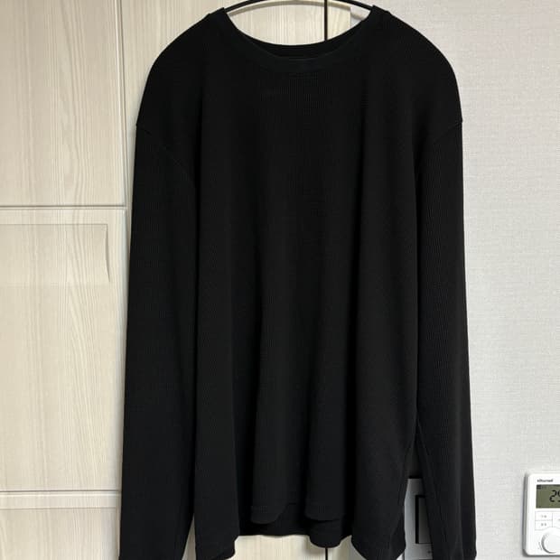 90s Thermal Raven Black Soft Shirts